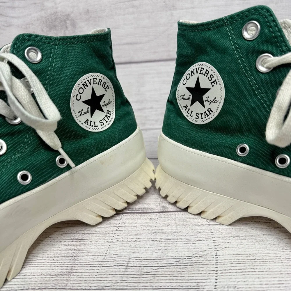 Converse Chuck‎ Taylor All Star Lugged 2.0 High Top Green White Platform Shoes